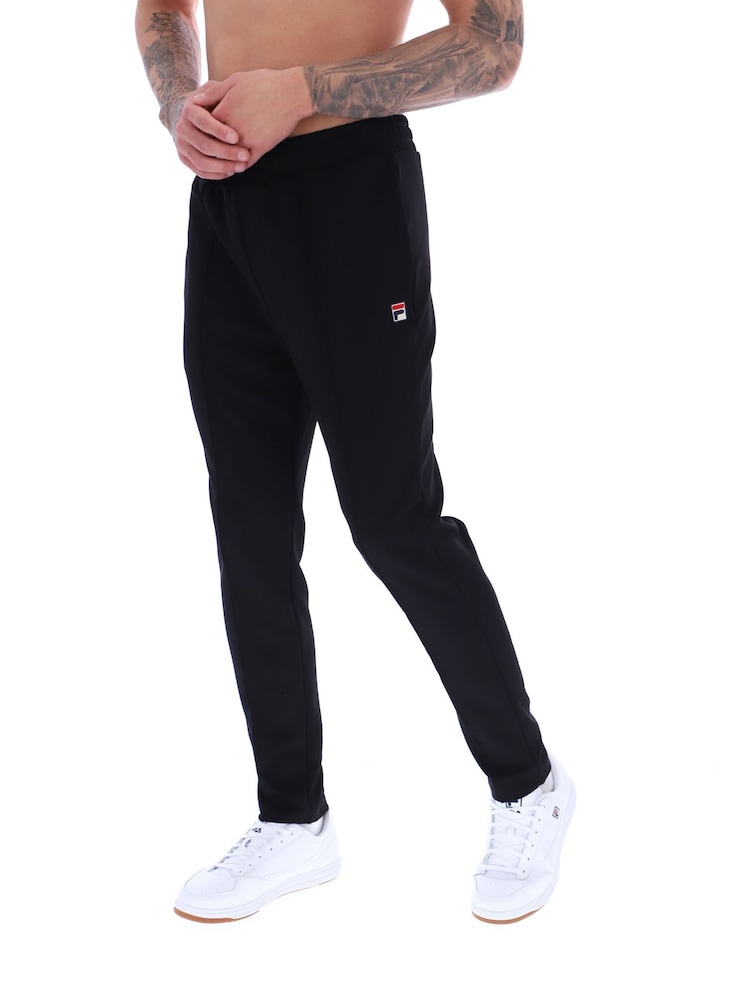 Fila Black Molveno PIN Tuck Slim Leg Joggers - Image 3 of 5