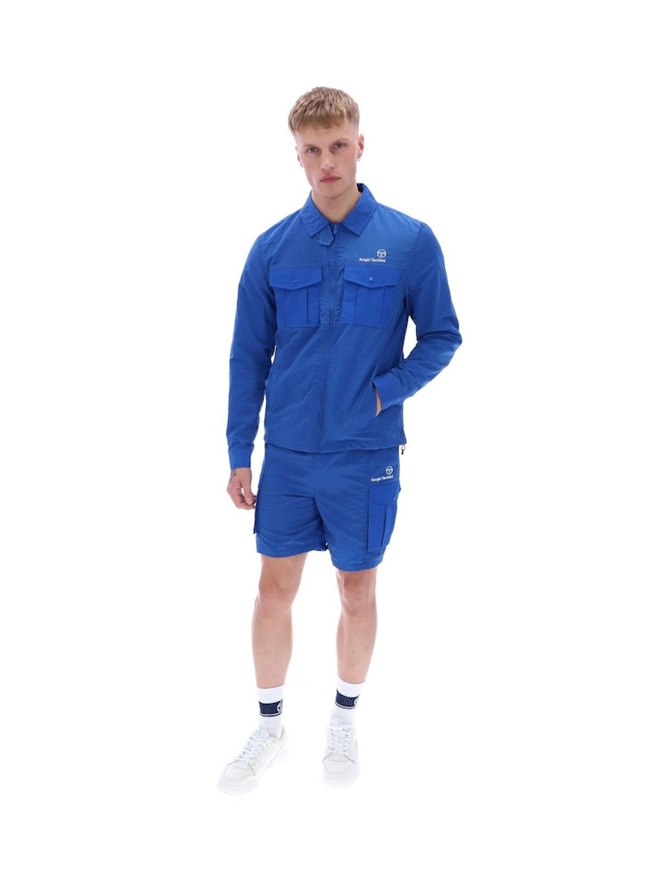 Sergio Tacchini Blue Regular Fit Luciano Shacket - Image 2 of 4