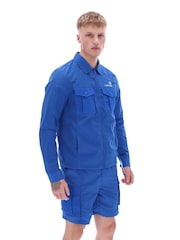 Sergio Tacchini Blue Regular Fit Luciano Shacket - Image 3 of 4