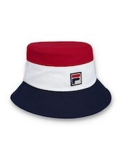 Rojo - Fila Marco Tri Colour Bucket 100% Cotton Hat With Heritage Logo - Imagen 1 de 4