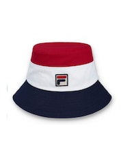 Rojo - Fila Marco Tri Colour Bucket 100% Cotton Hat With Heritage Logo - Imagen 2 de 4