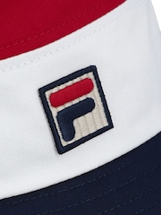 Rojo - Fila Marco Tri Colour Bucket 100% Cotton Hat With Heritage Logo - Imagen 4 de 4