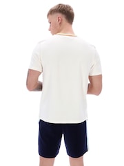 Sergio Tacchini White Slice Velour T-Shirt - Image 3 of 4
