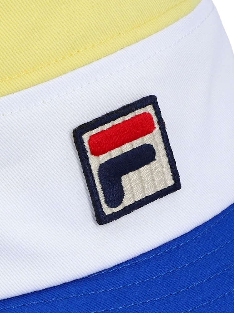 Желтый - Fila Marco Tri Colour Bucket 100% Cotton Hat With Heritage Logo - Image 3 of 3