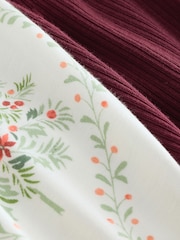 Laura Ashley Ecru Long Sleeve Jersey Woven Christmas Pyjamas - Image 11 of 15