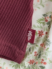 Laura Ashley Ecru Long Sleeve Jersey Woven Christmas Pyjamas - Image 12 of 15