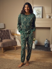 Laura Ashley Green Cosy Christmas Twosie - Image 1 of 13
