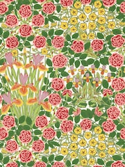 Morris & Co Sunburst Campanula Bedford Park A4 Wallpaper Sample - Image 1 of 1