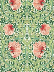 Morris & Co Shamrock or Watermelon Pimpernel Bedford Park A4 Wallpaper Sample - Image 1 of 1
