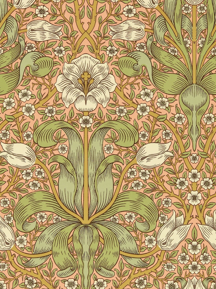 Morris & Co Fruit Punch Spring Thicket Bedford Park A4 Wallpaper Sample - Image 1 of 1