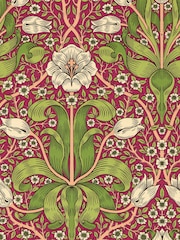 Morris & Co Maraschino Cherry Spring Thicket Bedford Park A4 Wallpaper Sample - Image 1 of 1
