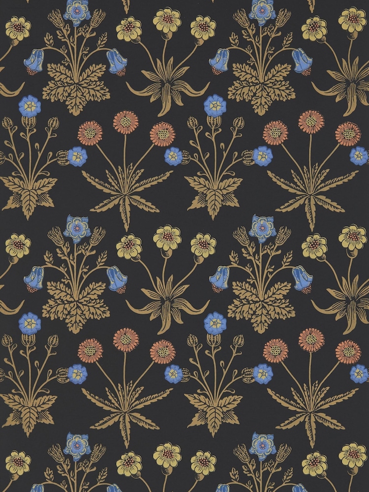 Morris & Co Moonlit Daisy Bedford Park A4 Wallpaper Sample - Image 1 of 1