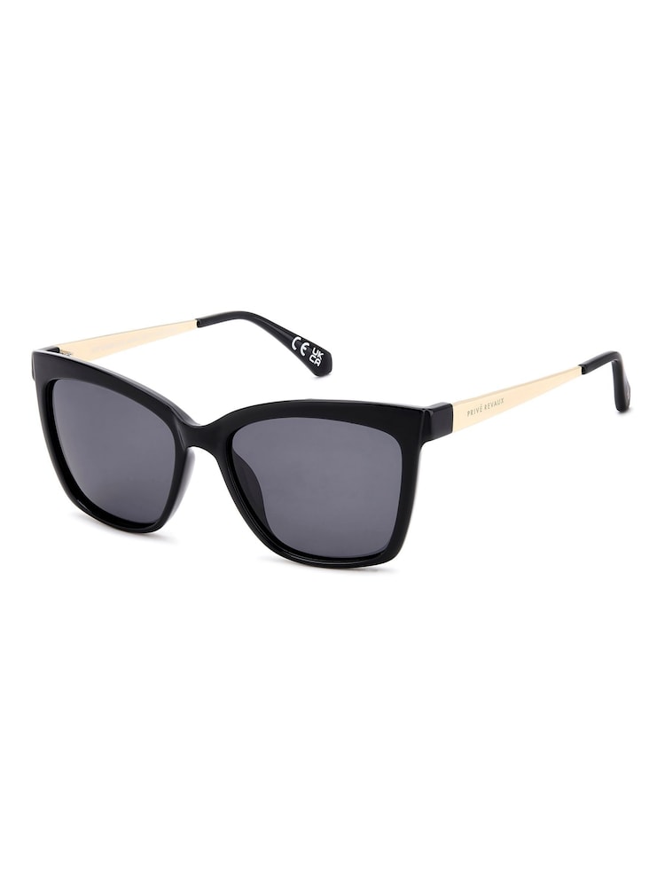 Prive Revaux Black Art Crawl Square Sunglasses - Image 2 of 4