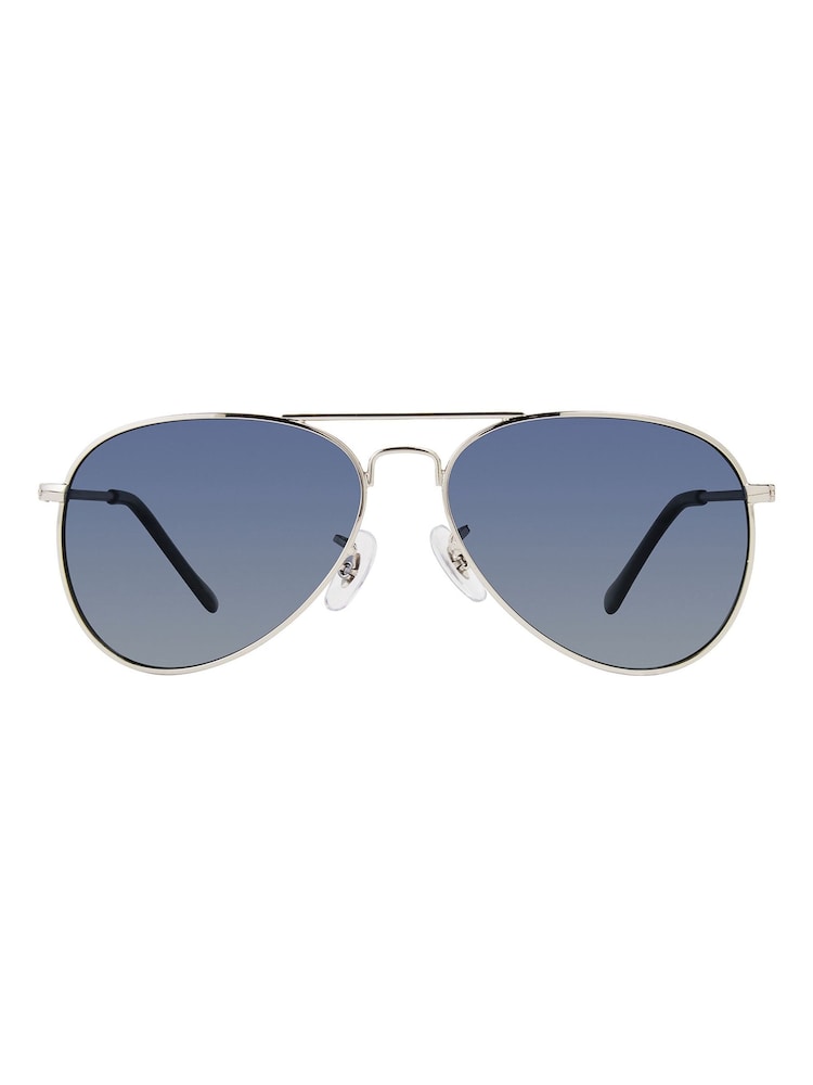 Prive Revaux Silver Commando Pilot Sunglasses - Image 1 of 2 Prive Revaux Silver Commando Pilot Sunglasses - Image 1 of 2