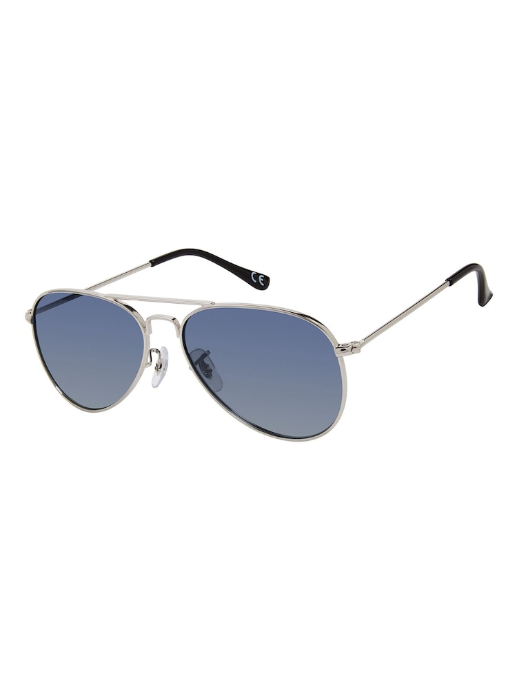 Prive Revaux Silver Commando Pilot Sunglasses - Image 2 of 2 Prive Revaux Silver Commando Pilot Sunglasses - Image 2 of 2