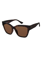Prive Revaux Brown Bayside Babe Square Sunglasses - Image 2 of 2