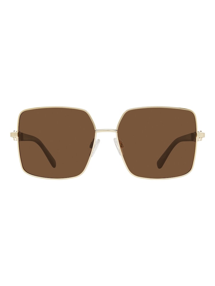 Prive Revaux Brown Viva La Vida Square Sunglasses - Image 1 of 3