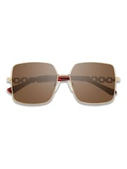 Prive Revaux Brown Viva La Vida Square Sunglasses - Image 3 of 3