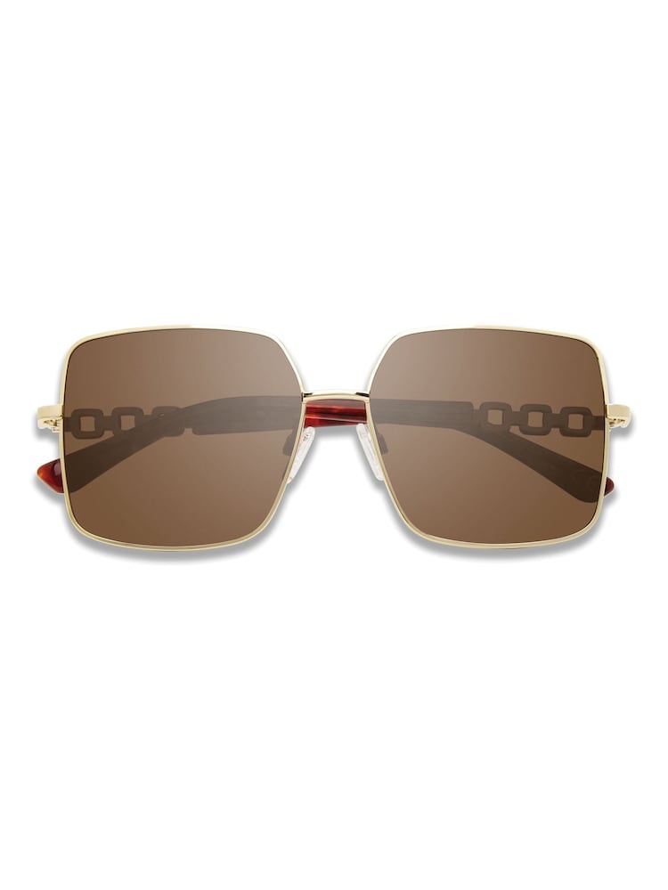 Prive Revaux Brown Viva La Vida Square Sunglasses - Image 3 of 3