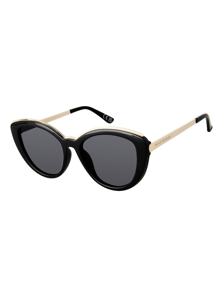 Prive Revaux Black Sunset Place Cat Eye Sunglasses - Image 2 of 2