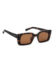 Prive Revaux Brown Playa Linda Rectangular Sunglasses - Image 3 of 4