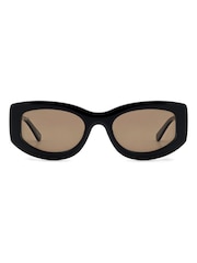 Prive Revaux Black Wynwood Oval Sunglasses - Image 1 of 4