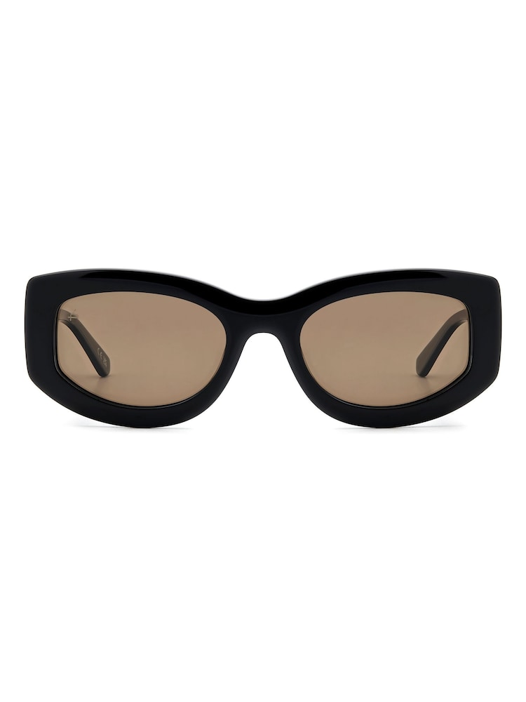 Prive Revaux Black Wynwood Oval Sunglasses - Image 1 of 4