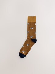 Blue/Red Safari Animals Fun Pattern Socks 8 Pack - Image 10 of 11