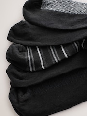 Black/Grey Pattern Smart Socks - Image 7 of 8