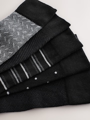 Black/Grey Pattern Smart Socks - Image 8 of 8