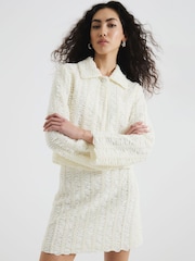 River Island Textured Occasion Mini Skirt - Image 2 of 6