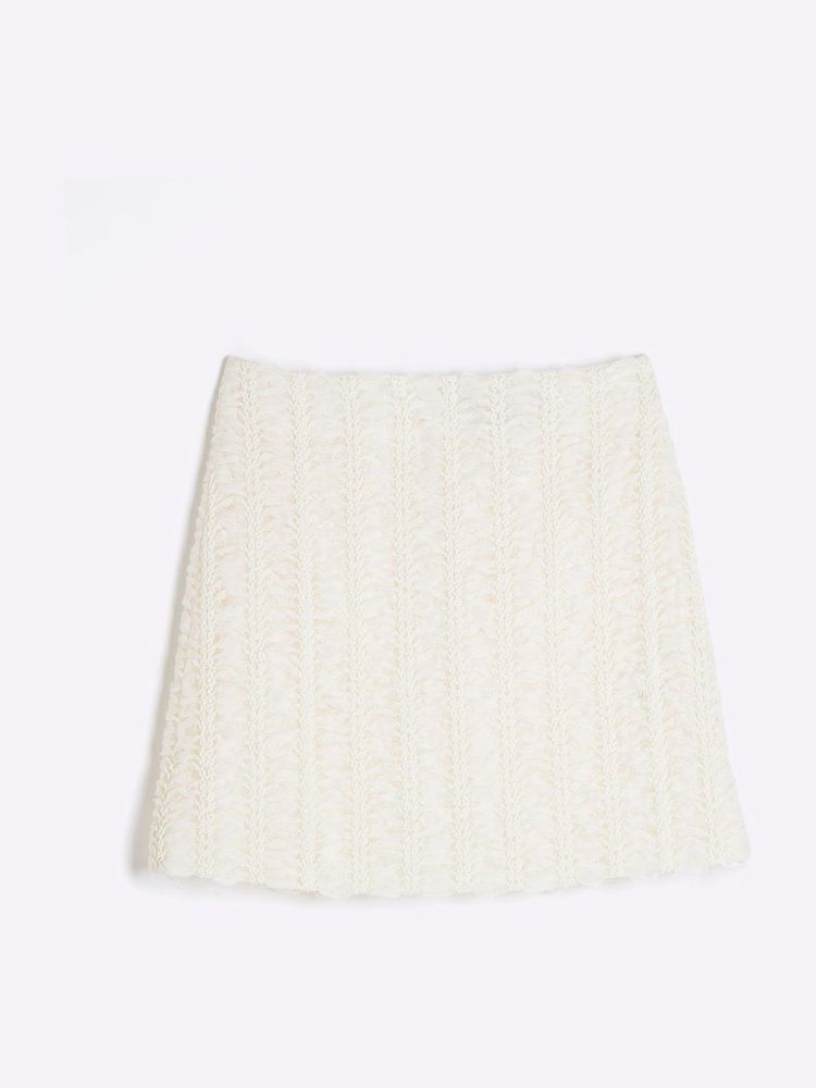 River Island Textured Occasion Mini Skirt - Image 5 of 6
