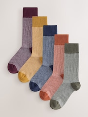 Rich Orange/Blue/Green - 5 пар носков с узором  - Изображение 1 из 8