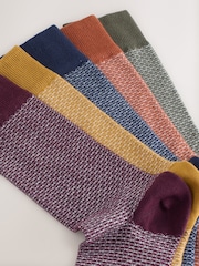 Rich Orange/Blue/Green - 5 пар носков с узором  - Изображение 7 из 8