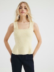 River Island Yellow Boucle Vest - Image 1 of 4