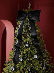 Black Velvet Christmas Bow Tree Topper - Image 1 of 3