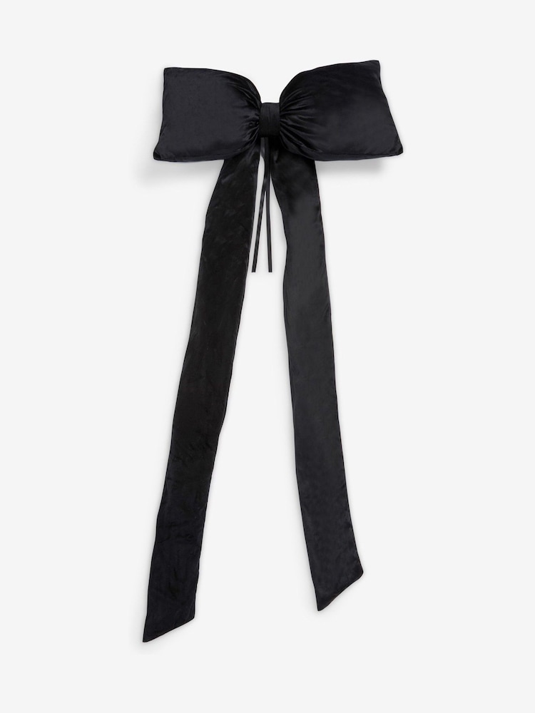 Black Velvet Christmas Bow Tree Topper - Image 3 of 3