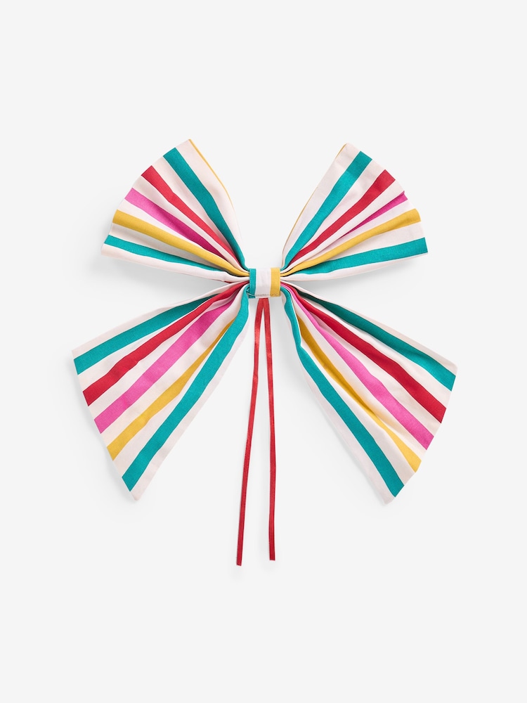Bright Stripey Bow Christmas Tree Topper - Image 3 of 3