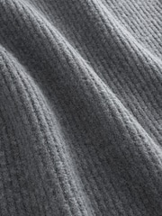 Anthrazitgrau - Super Soft V-Neck Midi Dress With Wool - Bild 7 von 7