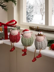 Set of 3 Pigs in Blankets Christmas Ornaments - Image 1 of 4