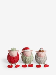 Set of 3 Pigs in Blankets Christmas Ornaments - Image 3 of 4