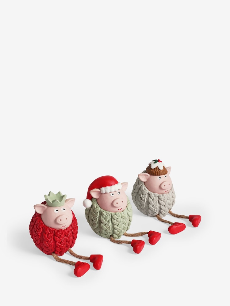 Set of 3 Pigs in Blankets Christmas Ornaments - Image 4 of 4 Set of 3 Pigs in Blankets Christmas Ornaments - Image 4 of 4