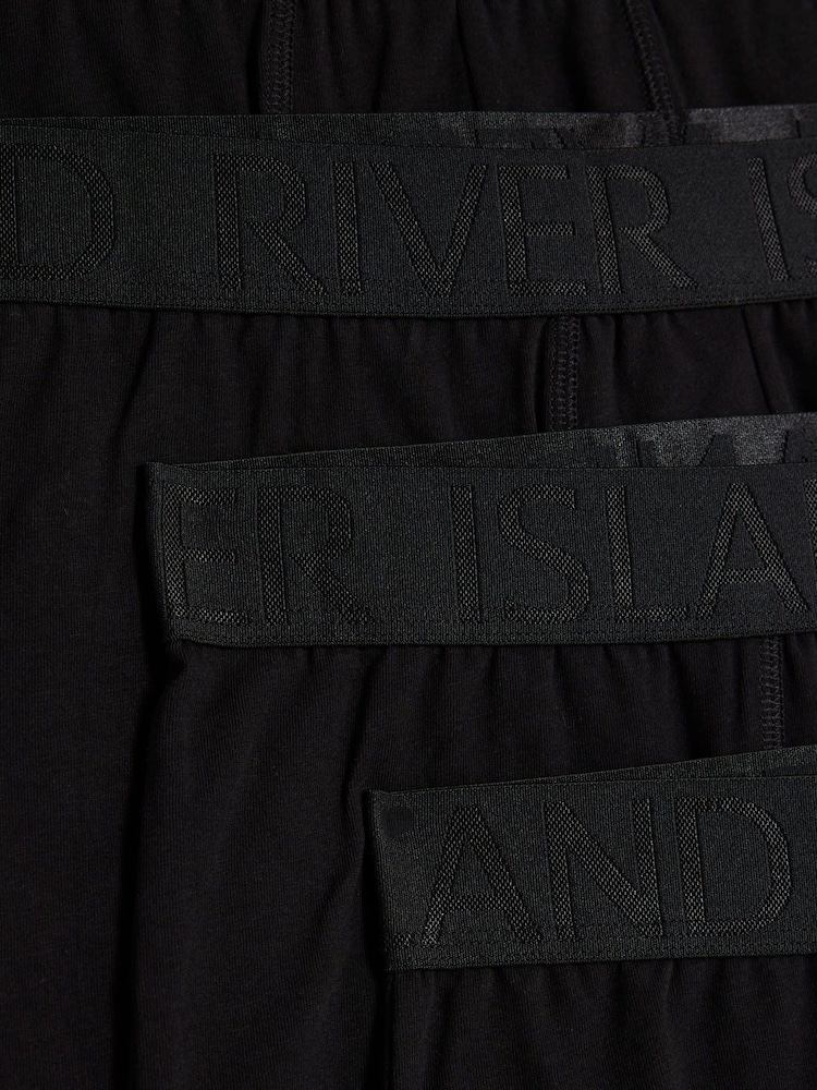 River Island Jacquard Stretch Trunks 4 Pack - Bild 4 von 4
