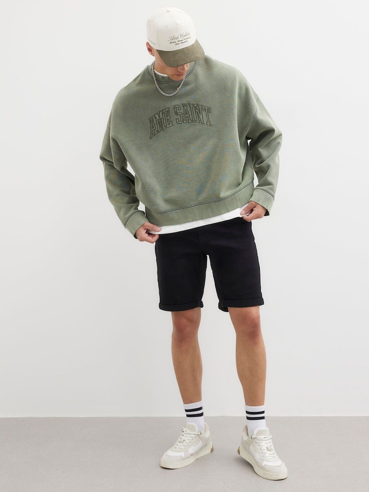 River Island Slim Denim 100% Cotton Shorts - Slika 1 iz 4