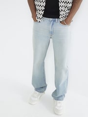 River Island Blue Loose Fit 100% Cotton Arizona Jeans - Image 4 of 6
