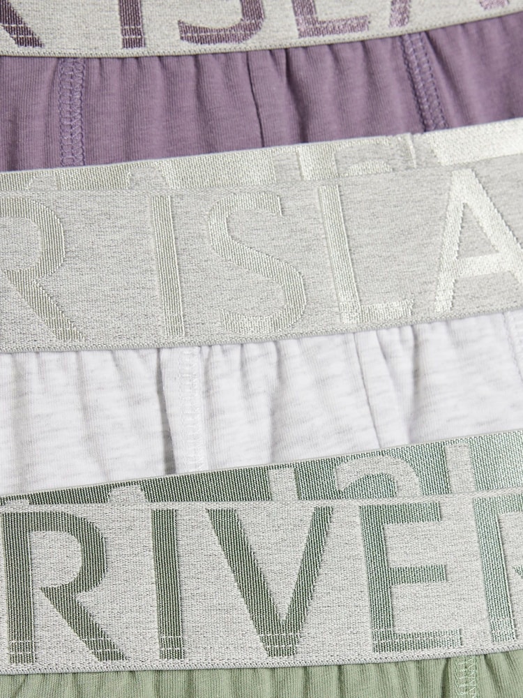 River Island Purple Space Dye Trunks 4 Pack - Image 4 of 4