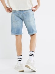 River Island Blue Slim Fit Shorts - Image 2 of 4