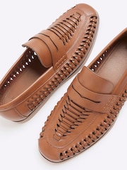 River Island Brown New Woven Loafers - Image 4 of 5