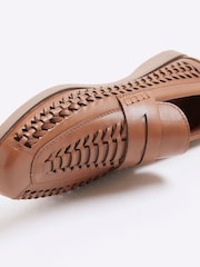 River Island Brown New Woven Loafers - Image 5 of 5