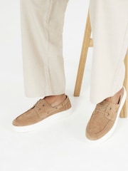 River Island Natural Cupsole Boat Shoes - Image 1 of 6